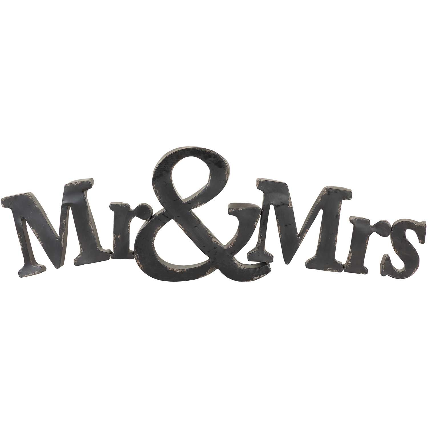 Mr & Mrs Metal Sign