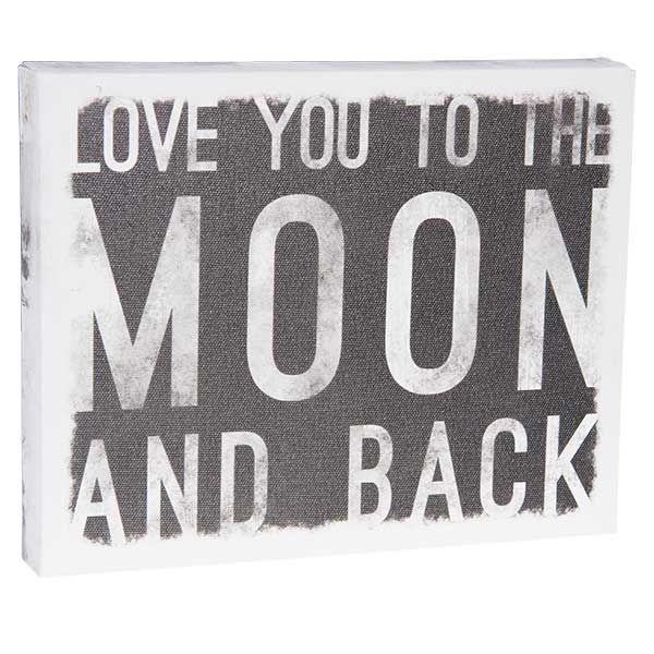 To The Moon 10x8 Message Cube