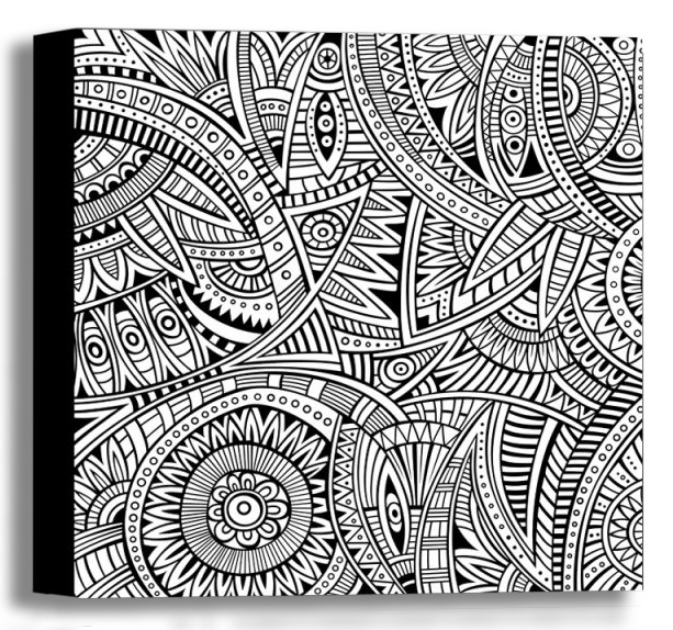 Color Your Own Canvas-Ethnic16x16 *D