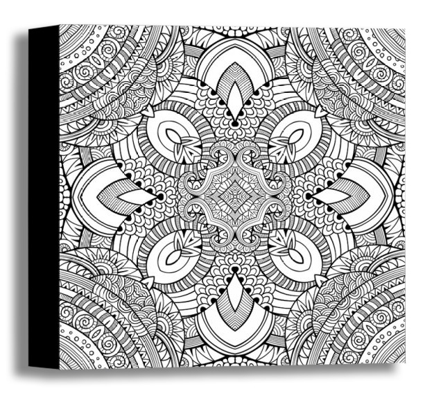 Color Your Own Canvas-Kaleidoscope 16x16 *D