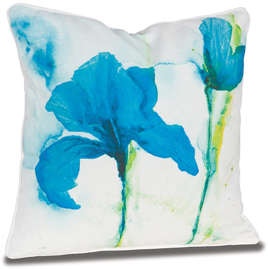 Teal Iris 18x18 Pillow *P