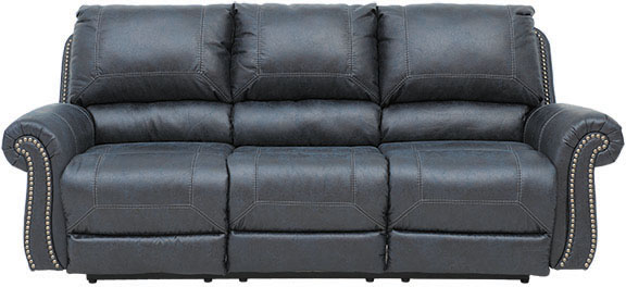 Navy Recline Sofa