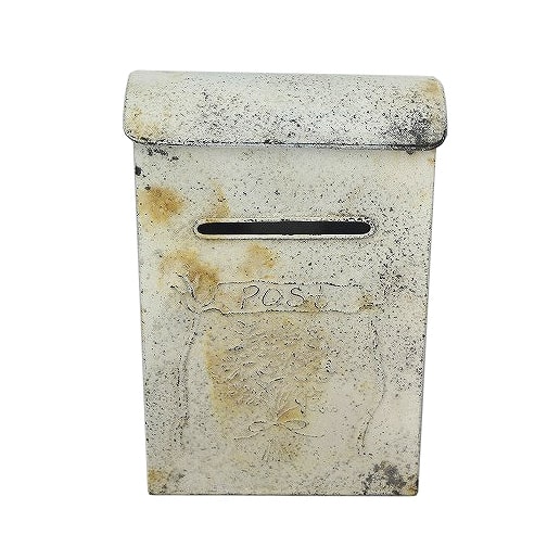 Ivory Vintage Mailbox