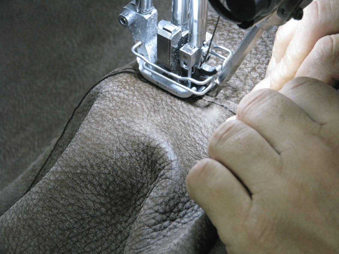 Leather sewing