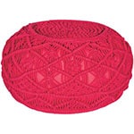 Lychee Red Kosala Pouf