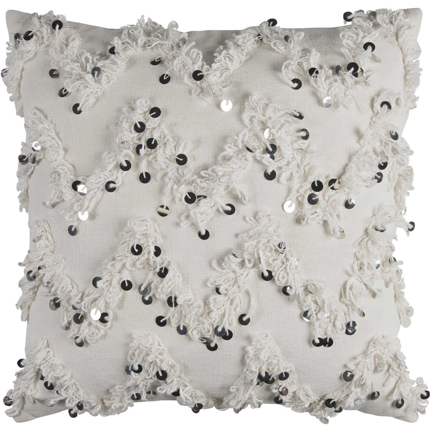 20x20 White Chevron Pillow