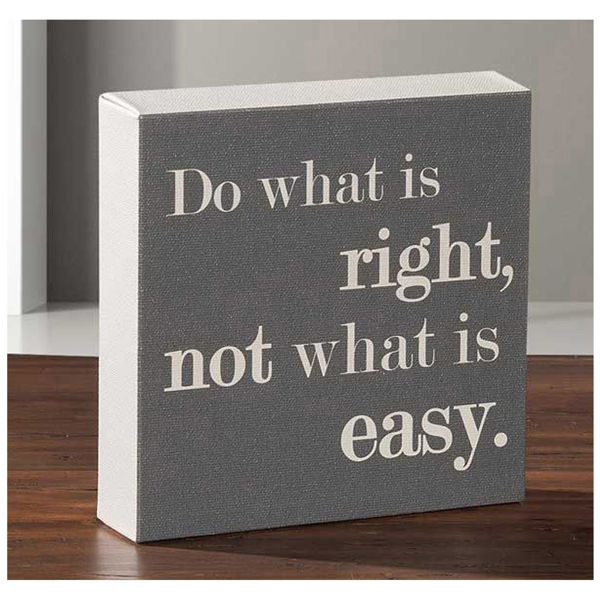 Picture of Do What Is Right 6x6 Message Cube