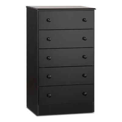 Picture of Black 5 Drawer Chest - test