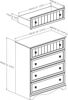 Picture of Savannah - 4-Drawer Chest, White *D