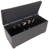 Picture of Brown Durahide Shoe Storage Ottoman