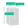 Picture of Via 2-Drawer Pedestal Classic Cherry * D