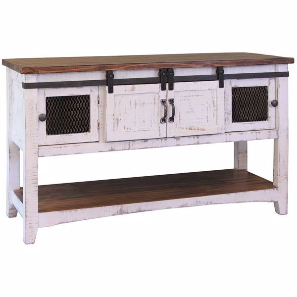 Picture of Pueblo White Sofa Table