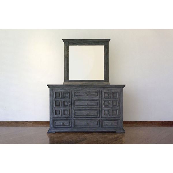 Picture of Grey Isabella 6-Drawer Door Dresser