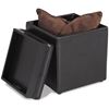 Picture of Blocks Brown Storage Ottoman with Tray