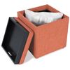 Picture of Tangerine Storage Ottoman with