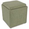 Picture of Fern Green Storage Ottoman wit