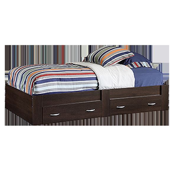 Picture of Beginnings Twin Platform Bed Cinnamon Cherry * D