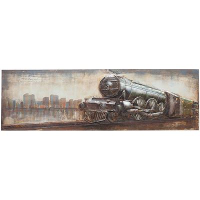 Picture of Metal Freight Train Wall Decor