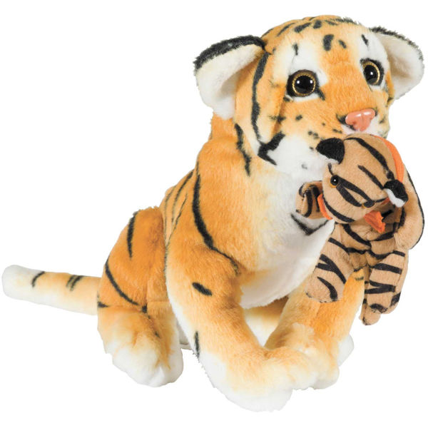 Picture of 12" Brown Tiger with Baby