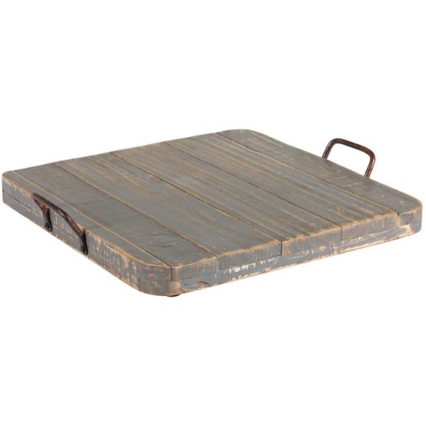 Picture of Vintage Tray With Handles Gray