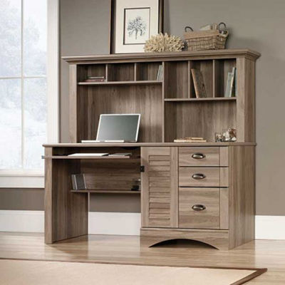 Picture of Sauder Harbor View Computer Desk w/Hutch