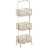 Picture of White Three Tier Metal Basket