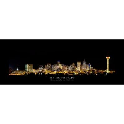 Picture of Denver Colorado Night Skyline 60x20 *D