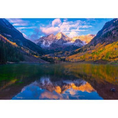 Picture of Fall Sunrise at Maroon Bells 36x24 *D