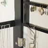 Picture of Black Lattice Jewelry Mirror Cabinet