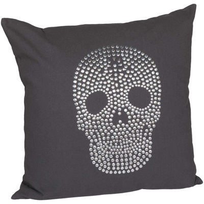 Picture of Sequined Skull Pillow 20 inch *P