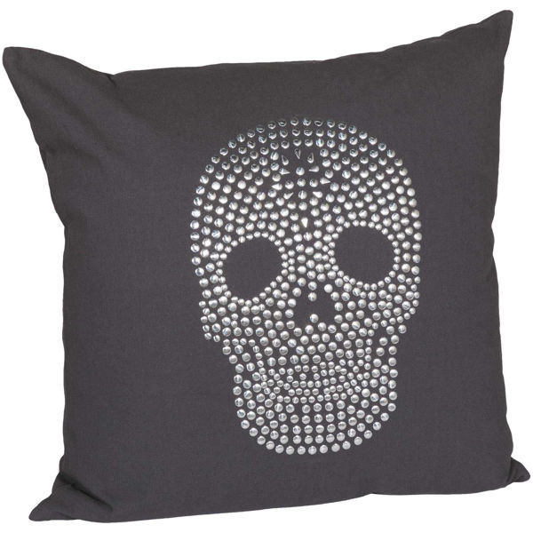 Picture of Sequined Skull Pillow 20 inch *P