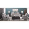 Picture of Mitchiner Grey Reclining Console Loveseat