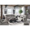 Picture of Mitchiner Grey Reclining Console Loveseat