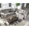 Picture of Mitchiner Grey Reclining Console Loveseat