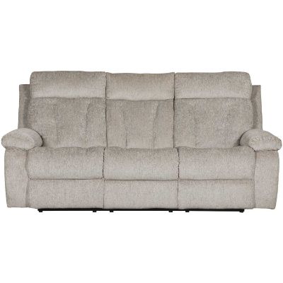 Picture of Mitchiner Grey Reclining Sofa with Drop Down Table