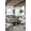 Picture of Mitchiner Grey Reclining Sofa with Drop Down Table