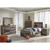 Picture of Derekson Multi Grey Two Drawer Nightstand