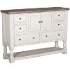 Picture of Stone Dresser with Six Drawers and Two Doors