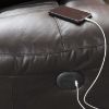Picture of Italian Leather Power Reclining Loveseat