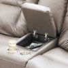 Picture of Wurstrow Smoke Italian Leather Power Reclining Lov