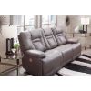 Picture of Wurstrow Smoke Italian Leather Power Reclining Sof