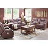 Picture of Umber Italian Leather Power Reclining Loveseat