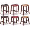Picture of Brown 24" Padded Saddle Stool