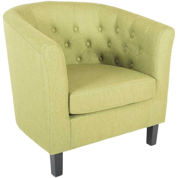 Picture of Mallory Green Tufted Tub Chair