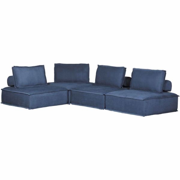 Picture of Ashton Navy 4PC Sectional