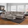 Picture of 2PC Pewter RAF Sectional w/Chaise