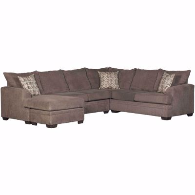 Picture of 2PC LAF Pewter Sectional w/Chaise