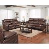 Picture of Positano Leather Reclining Console Loveseat