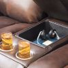 Picture of Positano Leather Power Reclining Console Loveseat