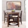 Picture of Dark Walnut 24" Stool with Back